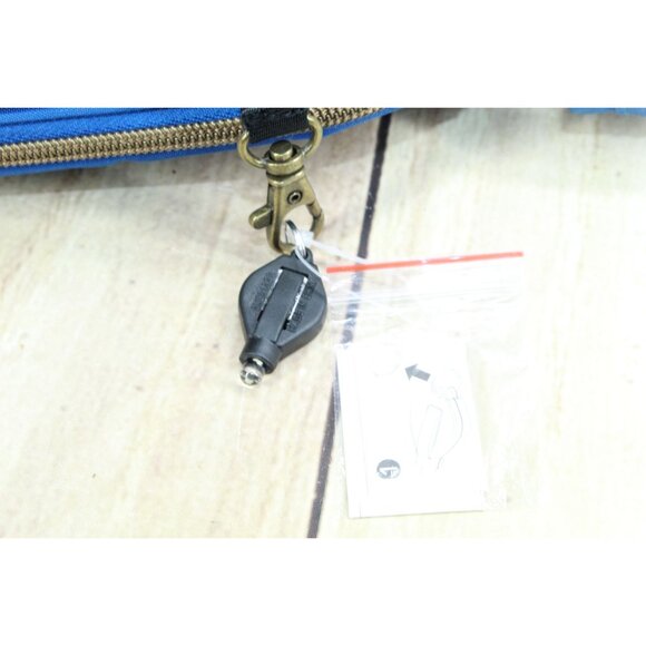 Travelon Anti Theft RFID Crossbody Shoulder Bag Navy Blue - Picture 12 of 16